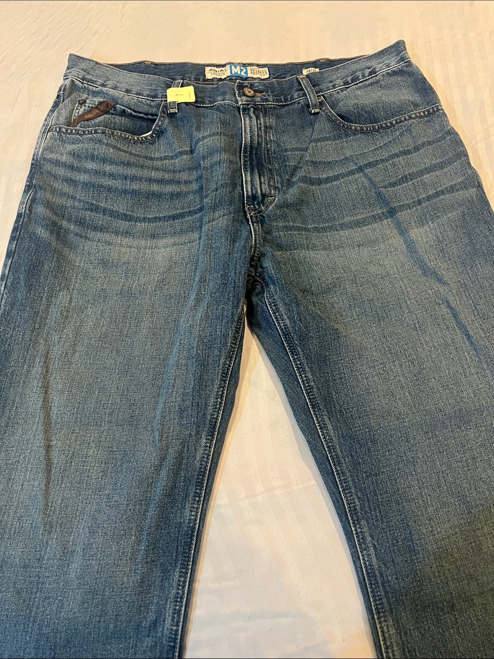Ariat M2 Men's Straight Leg Denim Jeans - Medium Blue Wash